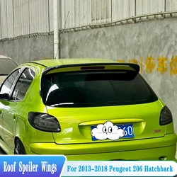 Alerón de techo ABS efecto carbono para Peugeot 206