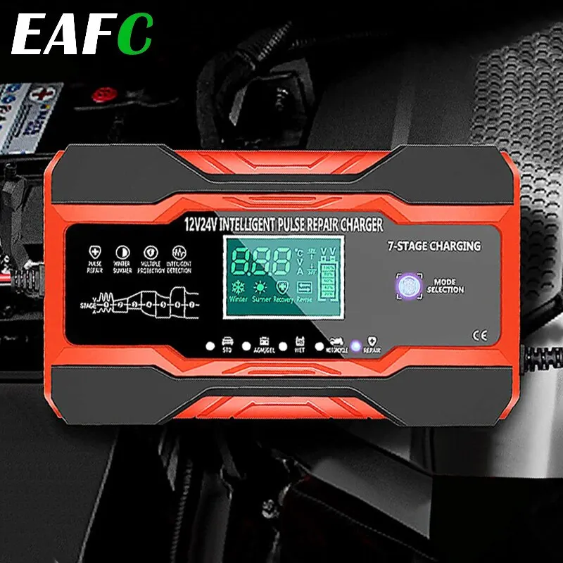 Cargador automático de baterías 12V 10A para AGM, GEL y plomo ácido - imagen 3