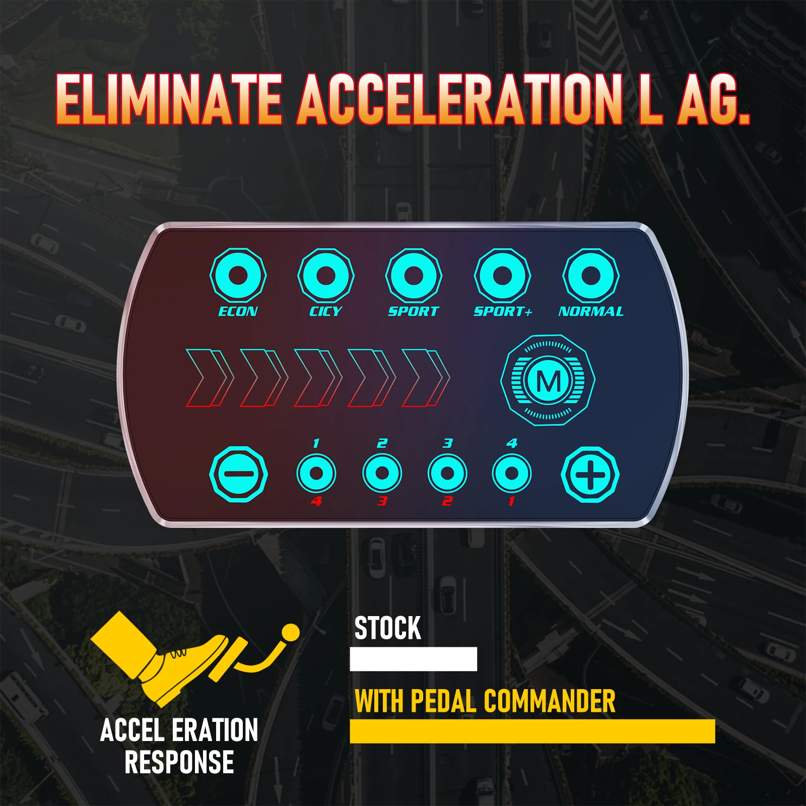Controlador de acelerador para coche - rendimiento y modos ajustables - imagen 3