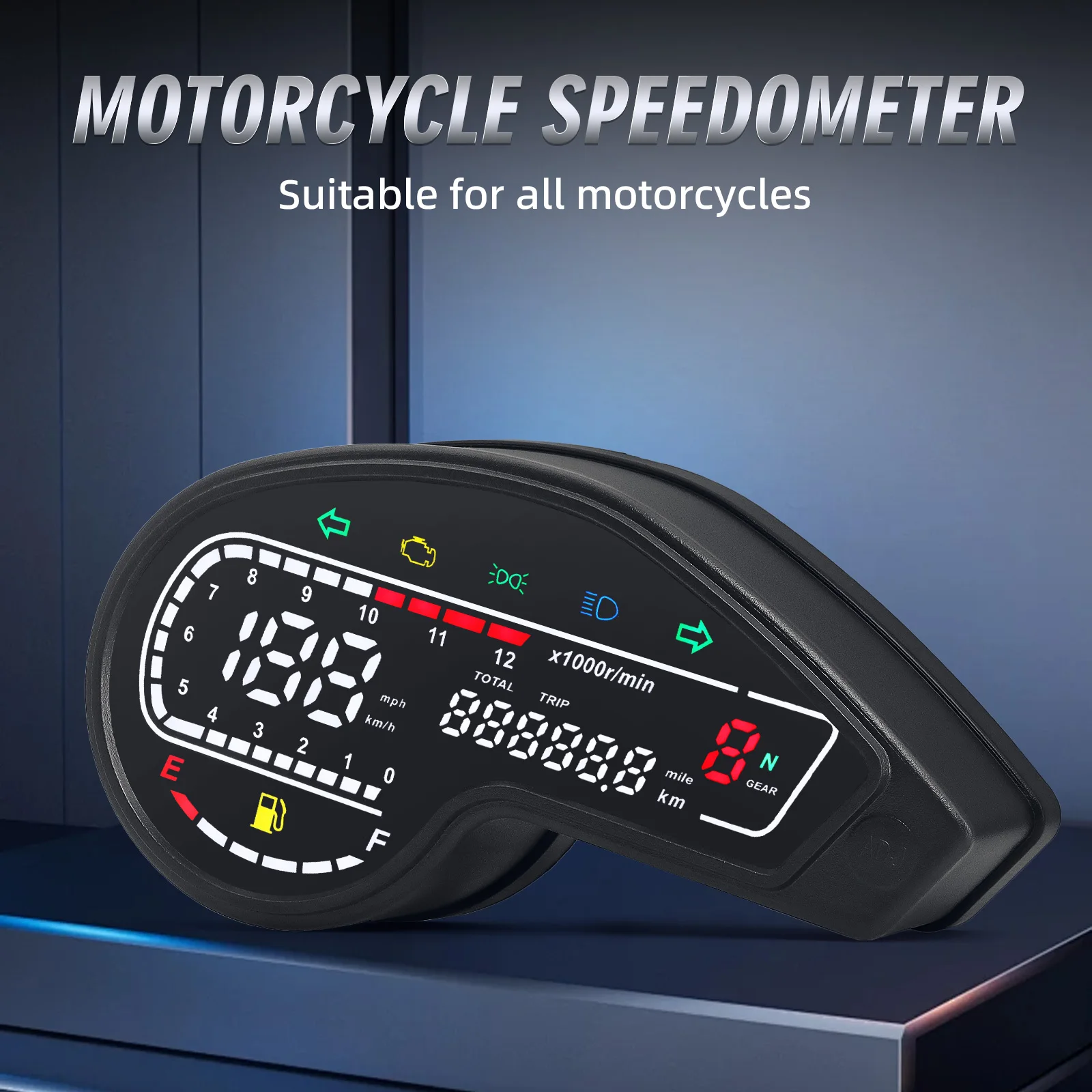 Honda NXR125/Bros tablero LED con velocímetro, tacómetro y odómetro
