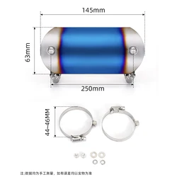 Protector de silenciador para motocicleta – cubierta antitérmica