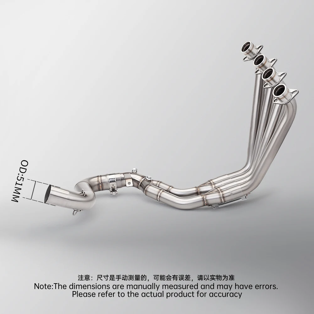 Tubo de Escape de motocicleta para CBR650R CBR650F CBR650 CB650F 2014-2025 sistema completo de Escape de tubo de enlace frontal con dos sensores de oxígeno - imagen 4