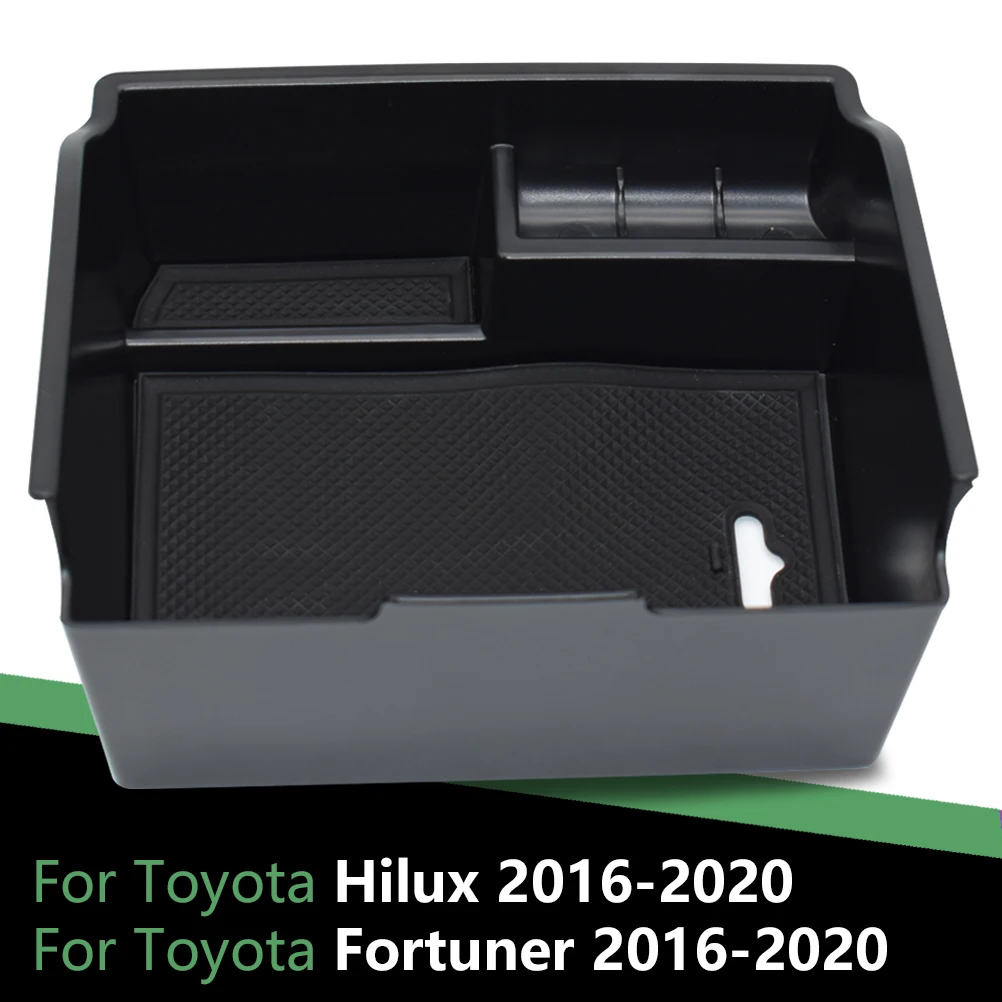 Caja almacenamiento reposabrazos organizadora Fortuner Hilux 2016-2024