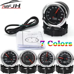 Tacómetro LED universal 0-10000 RPM 52 mm para coche 12V
