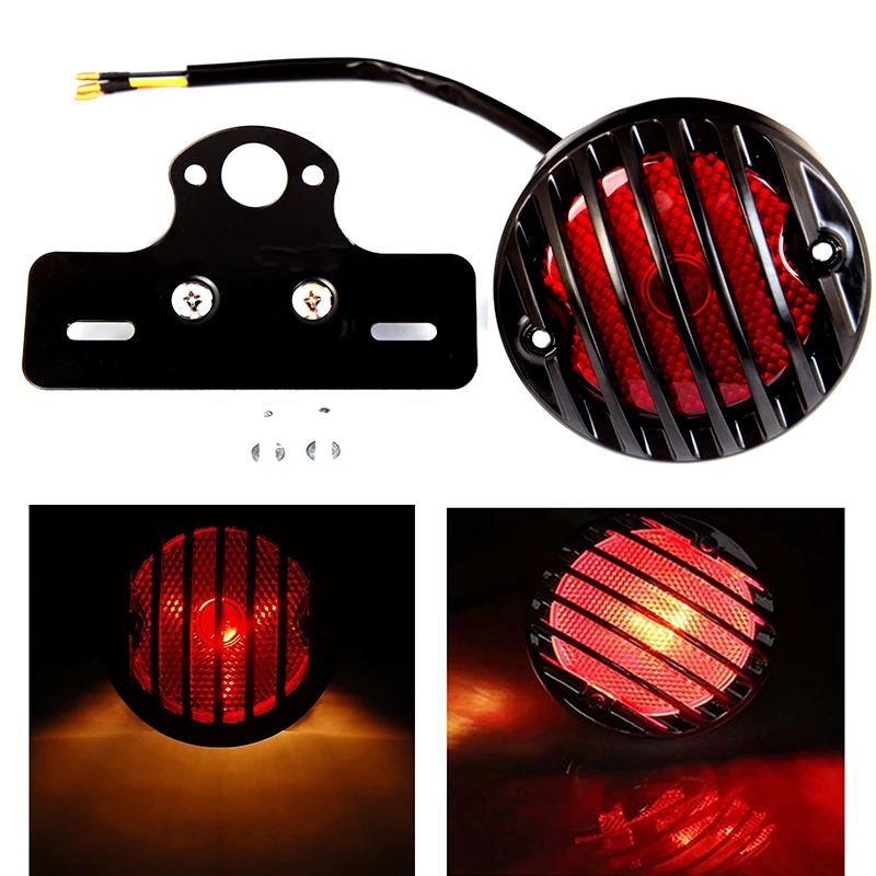 Piloto trasero de freno para moto Bobber, Chopper y Harley-Davidson - imagen 2
