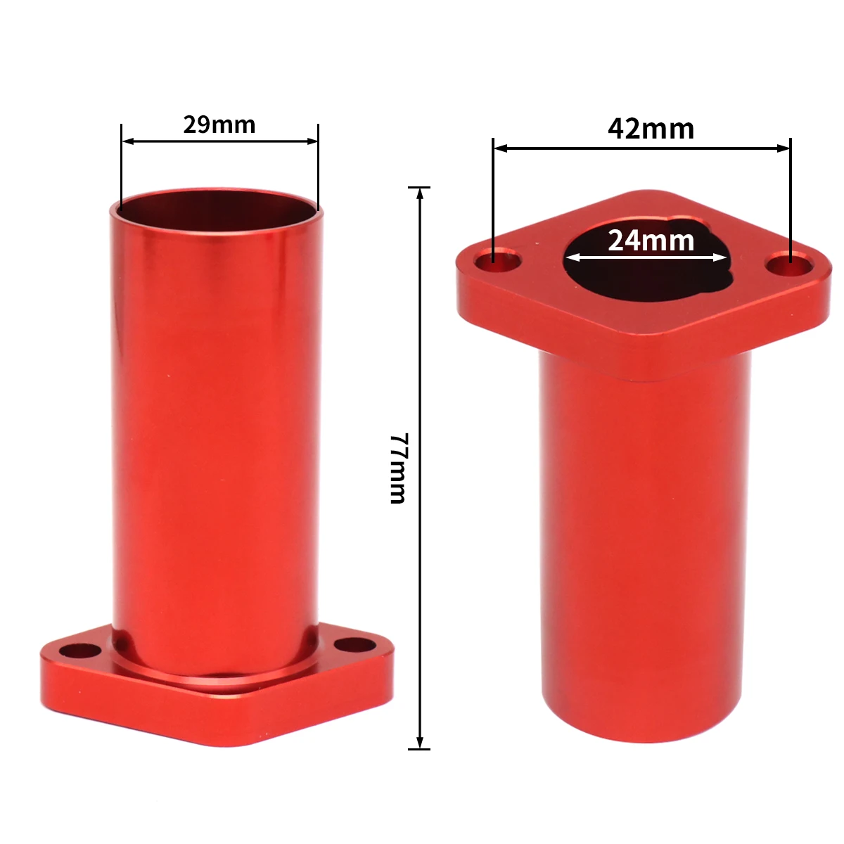 ZSDTRP Adaptador de admisión CNC carburador PWK 21-30 mm VM24/VM28 - imagen 2