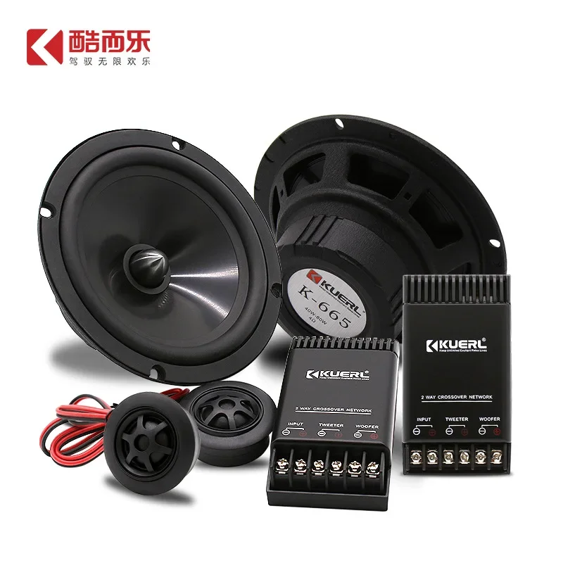 Kit de altavoces para puertas delanteras de coche 6,5 pulgadas