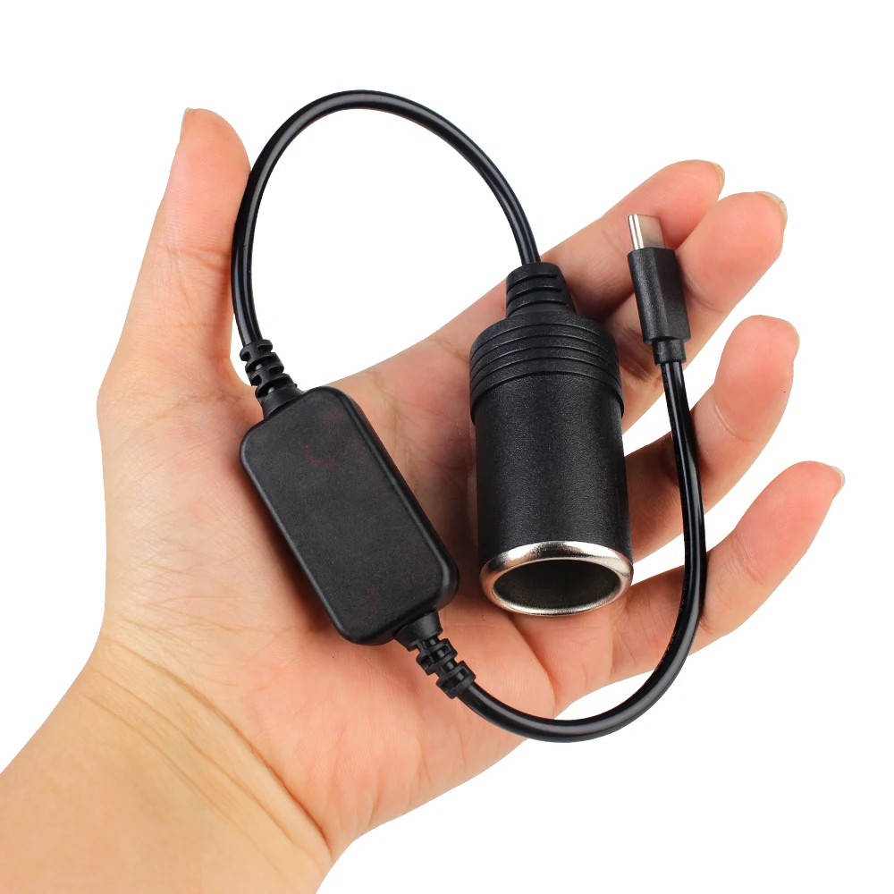 Convertidor USB-C de 5 V a 12 V con toma de mechero para coche - imagen 4
