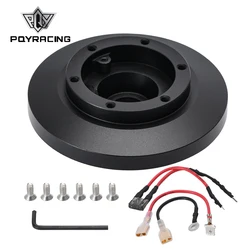 Boss volante corto de liberación rápida aluminio negro – BMW E36/E39/M3/Z3