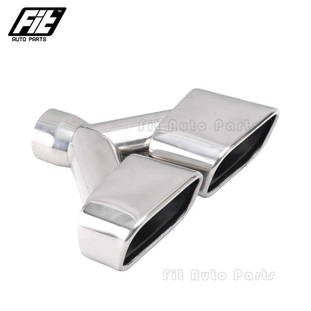 Terminal de escape doble Y 63mm – escape deportivo inoxidable - imagen 5