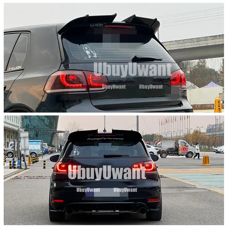 Aletas para alerón de techo trasero Volkswagen Golf 6 GTI/R - imagen 5
