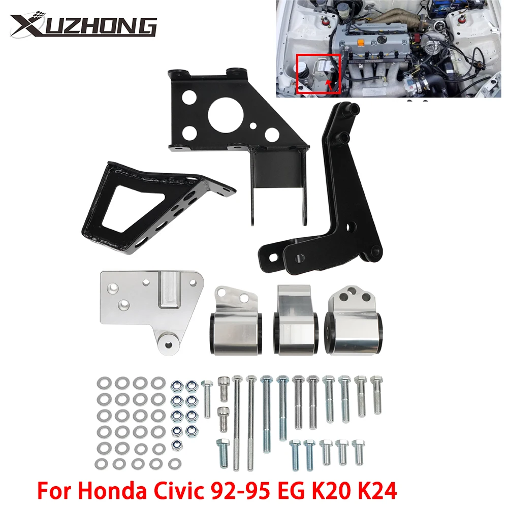 Soportes de motor para Honda Civic EG K20/K24 92-95