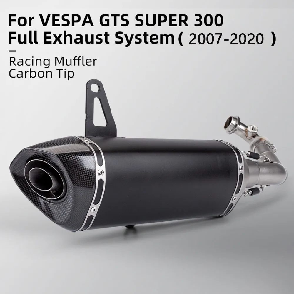 Escape completo de carbono con DB killer para Vespa GTS 300 - imagen 2
