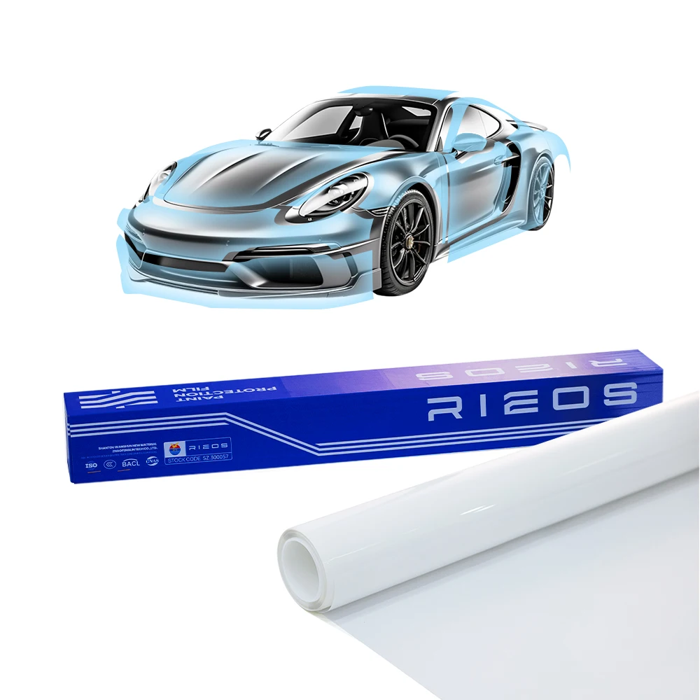 Película PPF de TPU antirrayazos transparente brillante para coche