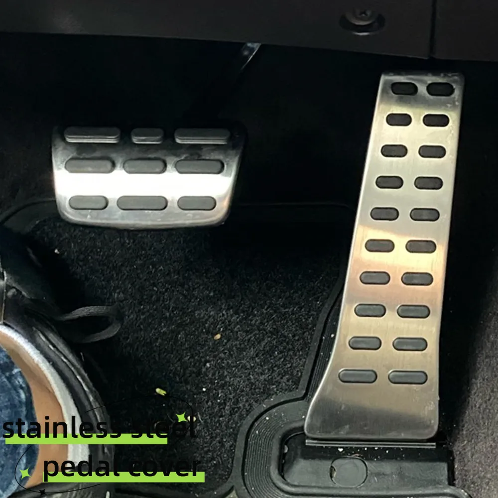 Para Hyundai Tucson 2015 2016 2017 2018 2019 2020 sin perforación de acero inoxidable cubierta de Pedal de reposapiés izquierdo accesorios de almohadilla antideslizante - imagen 5