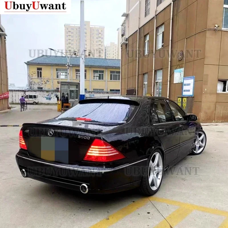 Alerón techo negro brillante para Mercedes Clase S W220 (1998-2005) - imagen 4