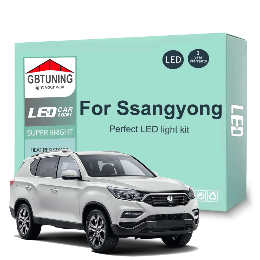 Kit bombillas LED interior Canbus para Ssangyong Korando Rexton