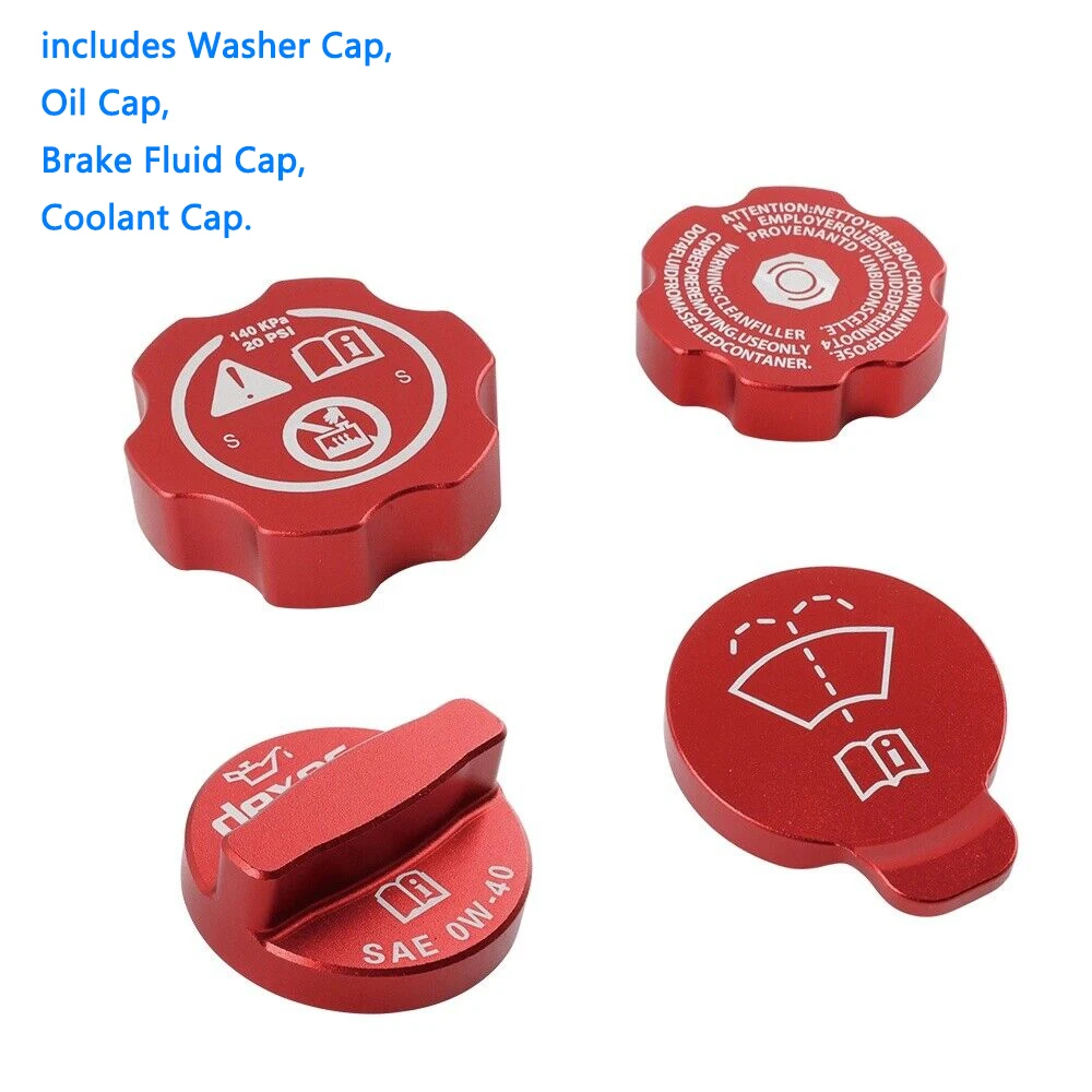 Tapa de aceite aluminio Corvette C8 2020-2024 – Rojo - imagen 3