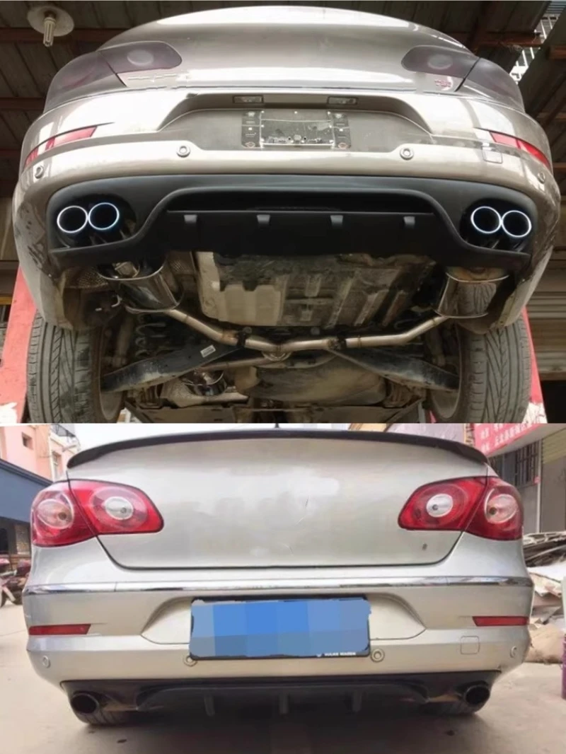 Alerón trasero negro mate de fibra de carbono para VW Passat CC 2009-2018 - imagen 4