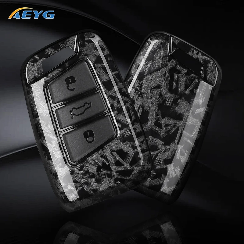 Funda llave Volkswagen de fibra de carbono ABS – Tiguan y Passat B8