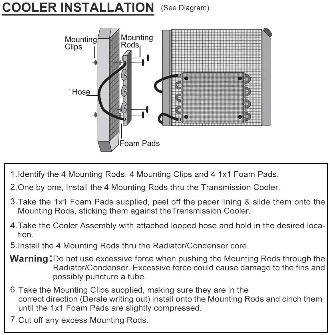 Radiador de transmisión universal 8 filas con ventilador eléctrico 12 V - imagen 5