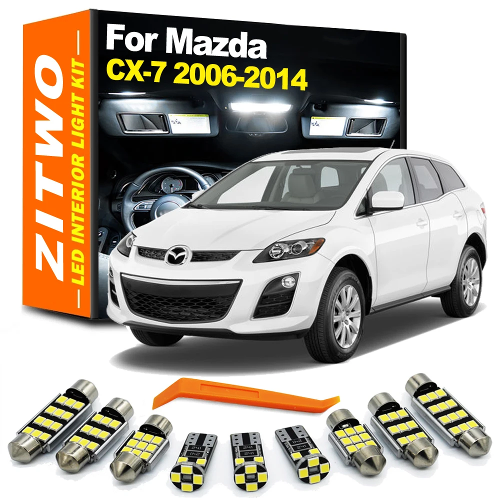 ZITWO kit bombillas LED interior Mazda CX-7 para cúpula de mapa