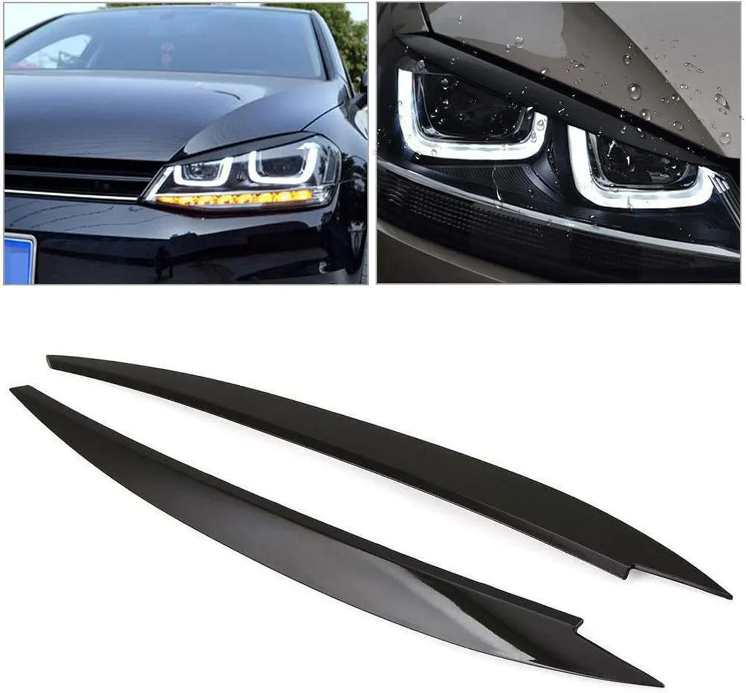Cejas cubrefaros para Volkswagen Golf 7 GTI MK7, párpados delanteros
