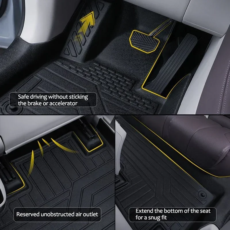 Alfombrillas traseras Kia Sportage NQ5 TPE impermeables 2023-2025 - imagen 3