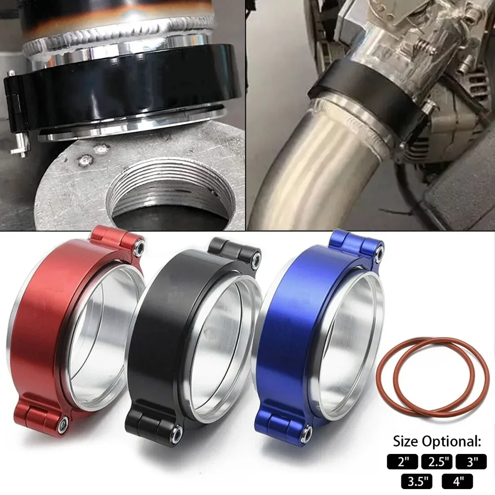 Kit abrazadera V-band anodizada para escape turbo 2-4 pulgadas