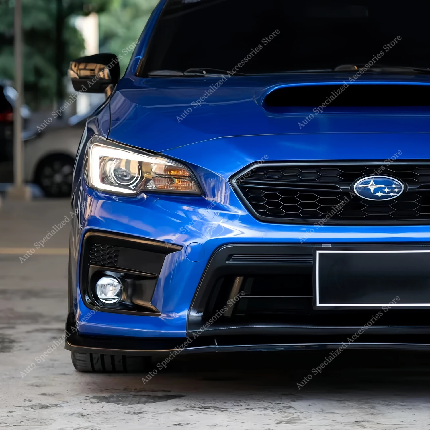Labio paragolpes delantero ABS negro brillo Subaru WRX STI VA 2018-2021 - imagen 4