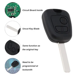 Mando a distancia 433MHz ID46 para Citroën C1 C2 C3 C4 Xsara Picasso