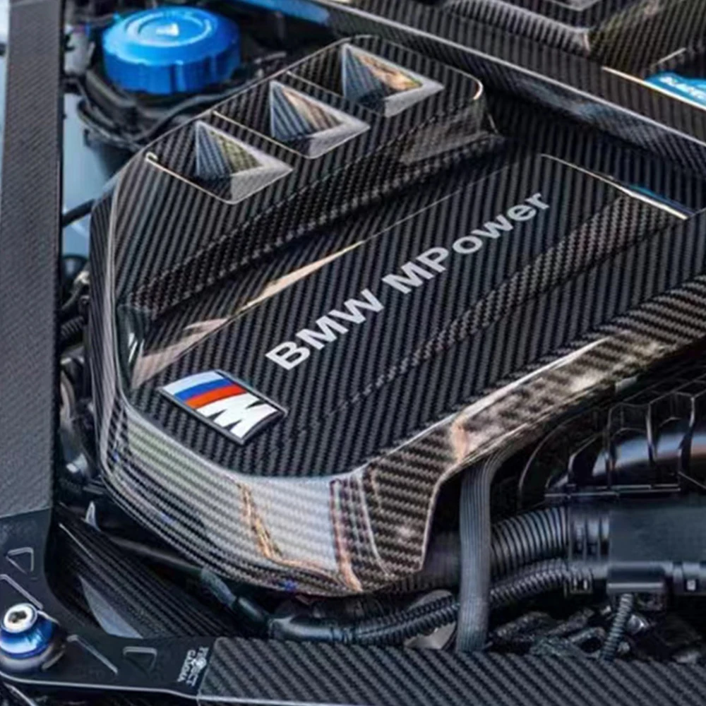 Cubierta capó fibra carbono negra para BMW M3 M4 F80 F82 - imagen 3