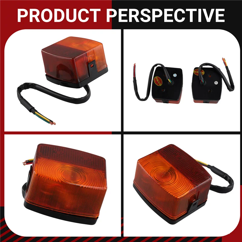 Luz trasera de 12V para carretilla elevadora Linde 335 351, conjunto de lámpara de parada de trabajo 0009740225 0009740226 - imagen 3