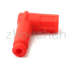 Tapa de bujía roja universal para motocicleta y buggy