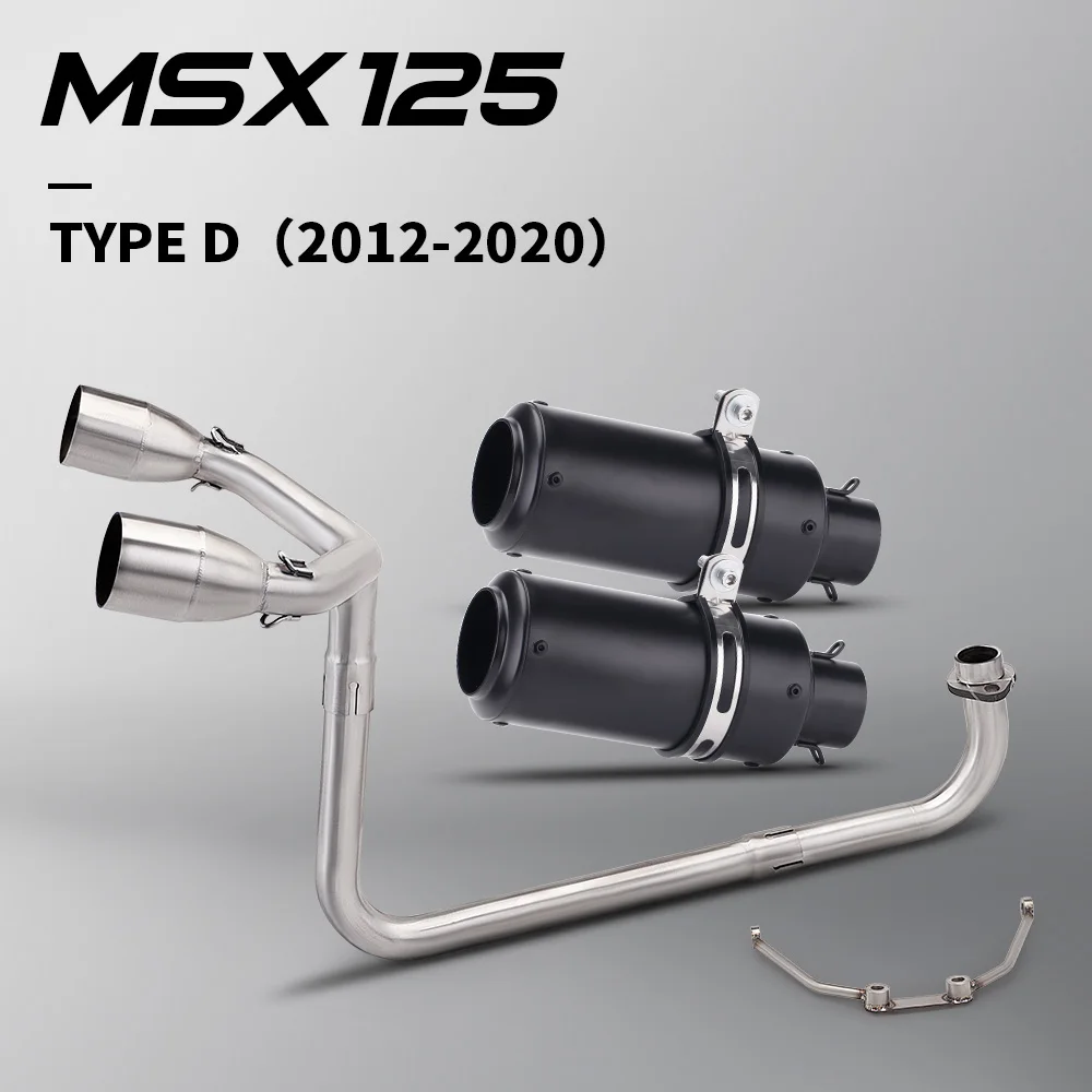 Escape completo de acero inoxidable para Honda MSX 125 (2012-2020)