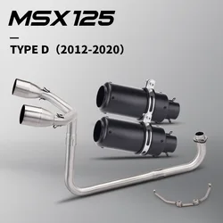 Escape completo de acero inoxidable para Honda MSX 125 (2012-2020)