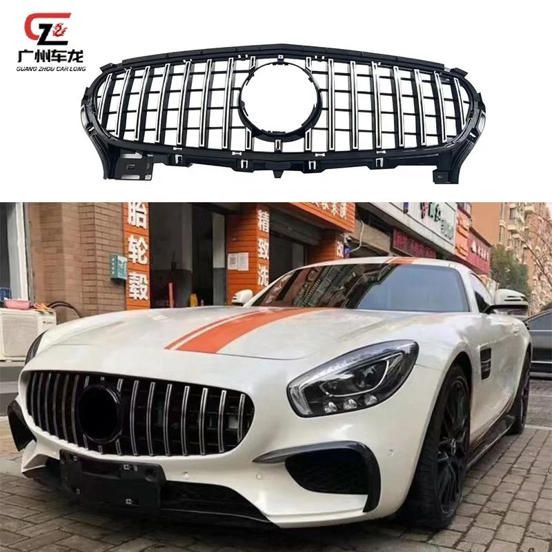 Parrilla delantera estilo GTR para Mercedes AMG GT S/R/C 2015-2017 - imagen 3