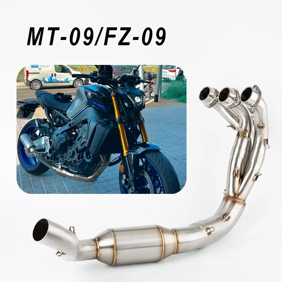 Tubo de enlace de escape de acero inoxidable Yamaha MT-09/FZ-09