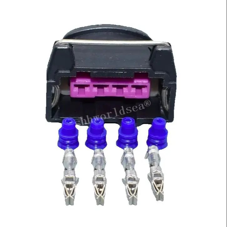 Shhworldsea 282192-1 Conector EV1 hembra de 4 pines para inyector y bobina - imagen 2