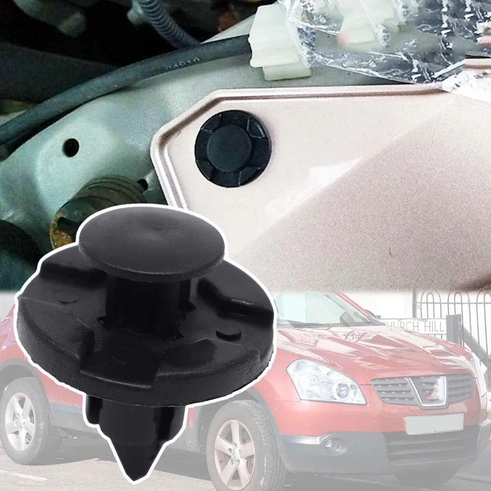 Para Nissan Qashqai J10 J11 2007 2008 - 2017 Dualis parachoques de coche rueda arco embellecedor Clip revestimiento guardabarros remache reemplazo