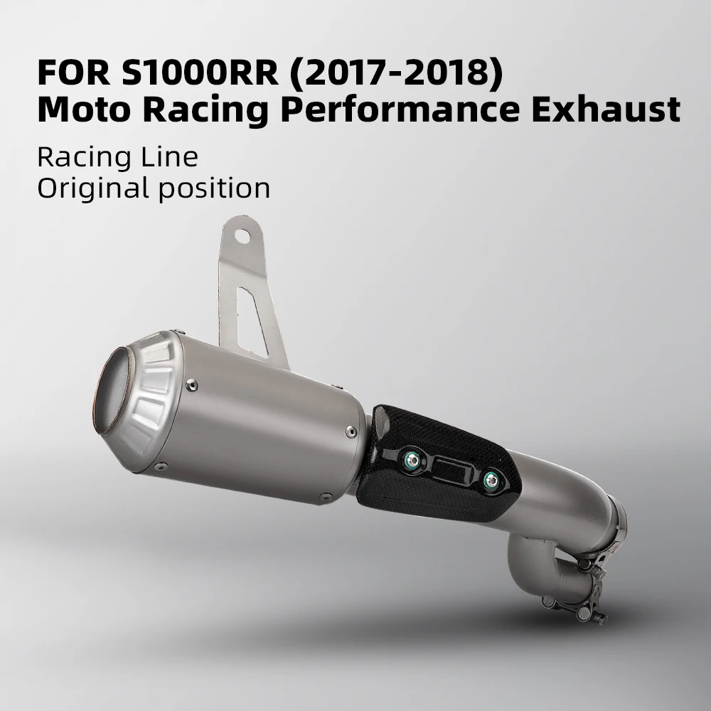 Escape slip-on BMW S1000R/S1000RR carreras montaje original 2017-2018