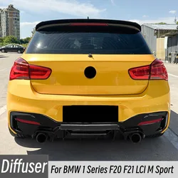 Difusor trasero BMW Serie 1 F20 F21 M Sport negro