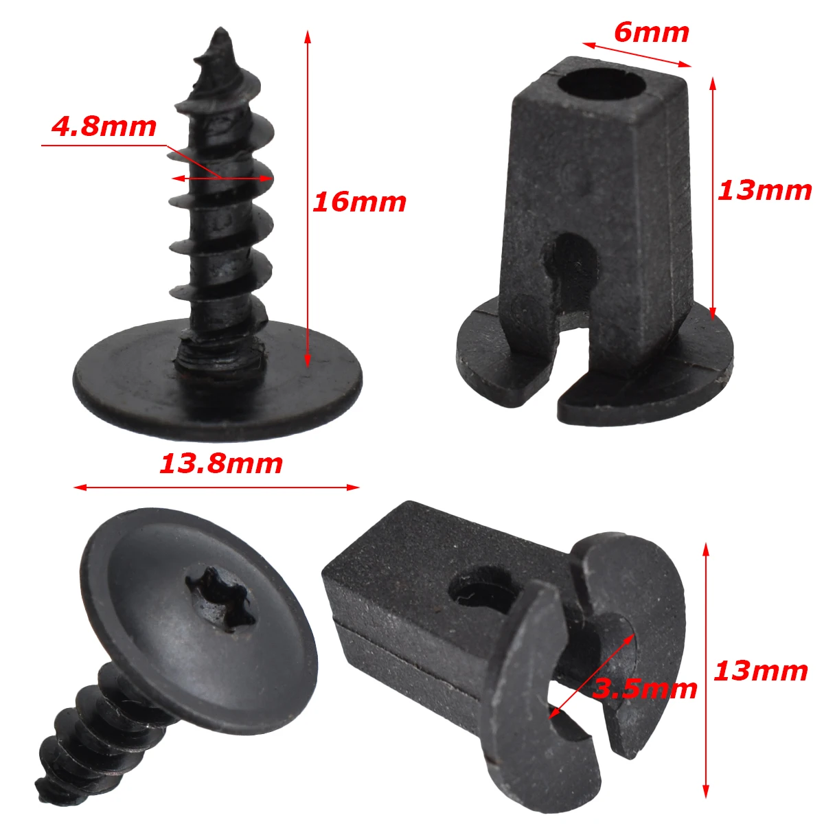 Clips de sujeción cubrecárter N 90974701 para VW y Audi - imagen 2