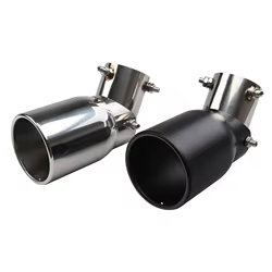 Punta de escape universal de acero inoxidable 63 mm ajustable
