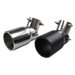 Punta de escape universal de acero inoxidable 63 mm ajustable