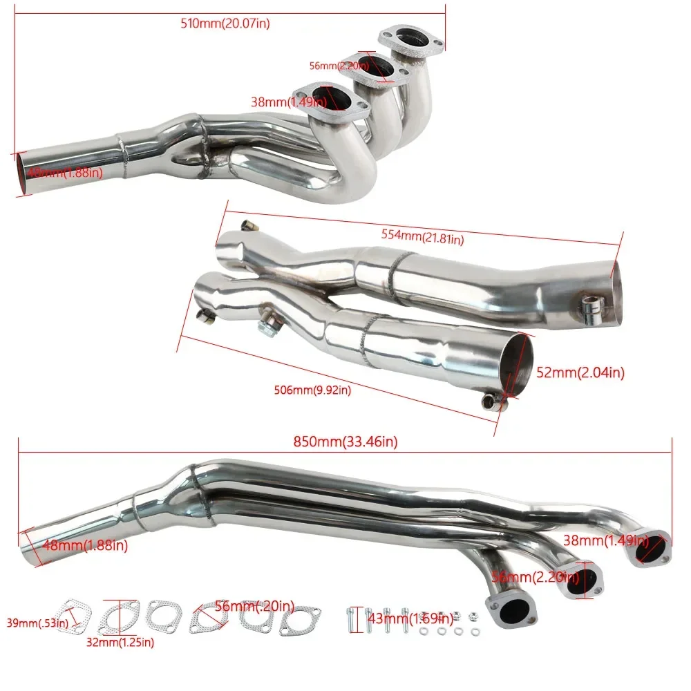 Colector escape BMW E30 M20 – 320I 323I 325I 325IX (88-93) - imagen 2