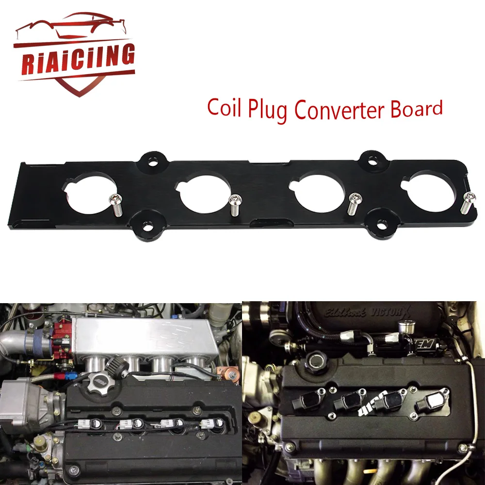 Adaptador de conversión de placa dapter de aleación de aluminio para Honda Civic Si 1999-2000, bobina en enchufe, Serie B