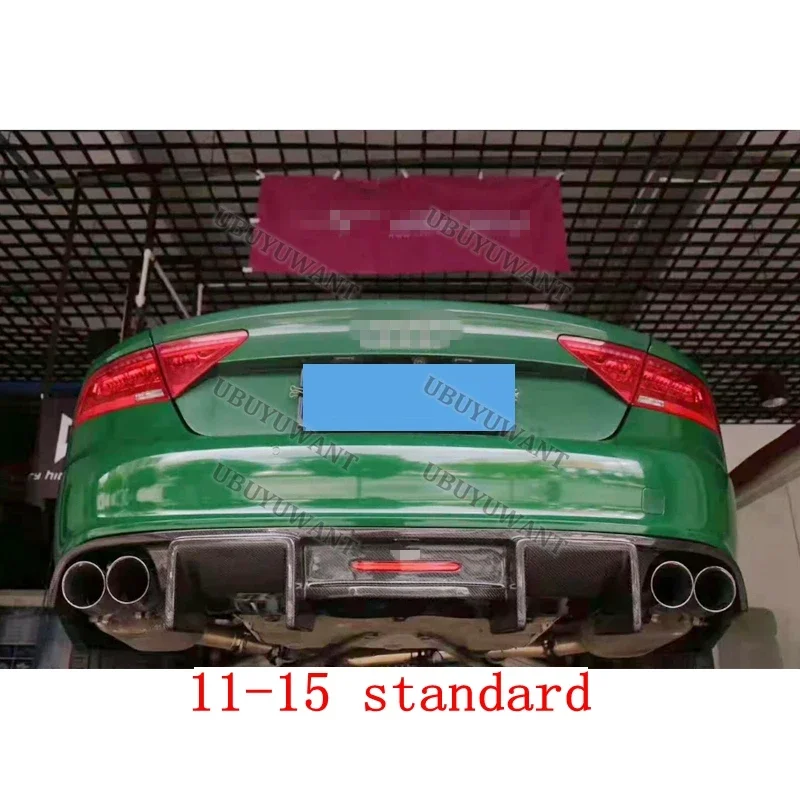 Difusor trasero Audi A7 2011-2018 en carbono o negro mate/brillante - imagen 5