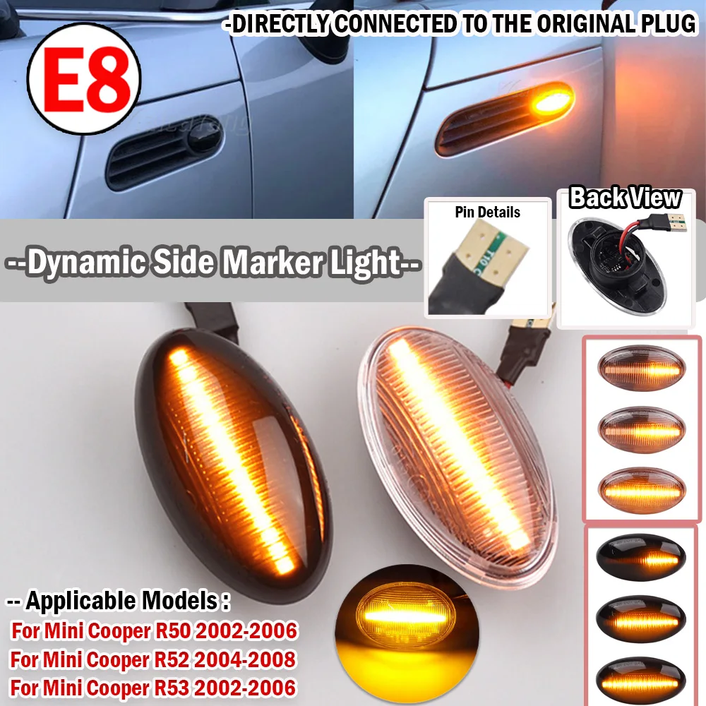Intermitente lateral LED dinámico BMW Mini Cooper R50-R53 2002-2008 - imagen 2