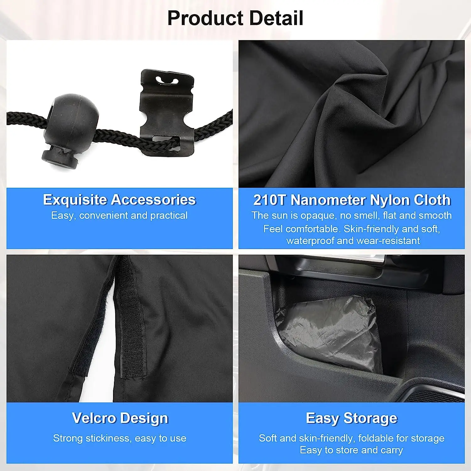 Cortina divisoria parasol para coche y furgoneta – privacidad - imagen 4
